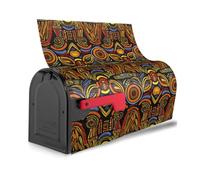 Stampa con motivi nazionali africani, copertura decorativa impermeabile per cassetta postale magnetica, graziosa decorazione per la casa