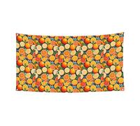 Stampa con motivo di agrumi per interni ed esterni, festivo festivo festivo celebrazioni evento di Halloween sfondo decorazione