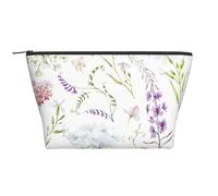 Stampa con motivo floreale colorato, Borsa da toilette Borsa per trucco Borsa per cosmetici Borsa da toilette da viaggio portatile