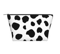 Stampa con motivo mucca carina, Borsa da toilette Borsa per trucco Borsa per cosmetici Borsa da toilette da viaggio portatile