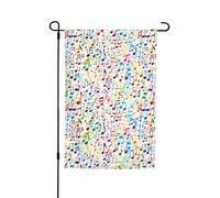 Stampa con note musicali, 30,5 x 45,7 cm, per portico, per tutte le stagioni, per esterni, cortile, decorazione per cortile