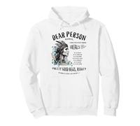 Stampa con Scritta Cara Persona Dietro di Me, con Scritta in Lingua Inglese Religious Christian Jesus Felpa con Cappuccio
