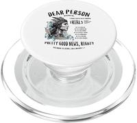 Stampa con scritta "Cara persona dietro di me", con scritta in lingua inglese "Religious Christian Jesus" PopSockets PopGrip per MagSafe