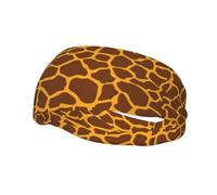 Stampa con stampa giraffa Fascia sportiva unisex per adulti Fasce sportive versatili Fascia traspirante per l'umidità