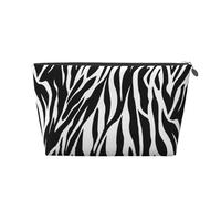 Stampa con stampa zebrata, Borsa da toilette Borsa per trucco Borsa per cosmetici Borsa da toilette da viaggio portatile