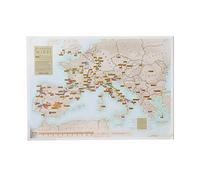 Stampa da grattare con vino europeo - Maps International - poster regalo per gli appassionati di vino - regioni + sottoregioni - 42 (h) x 29,7 (w) cm