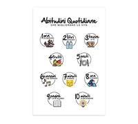 Stampa da Parete Abitudini Quotidiane, Idea Regalo Decorativa Speciale, Arredamento Casa Soggiorno Salotto Ufficio Cucina, Poster in carta glossy premium (29.7x42)