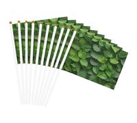 Stampa da parete con foglie verdi facilitazione bandiera palmare leggera parata decorazione per la casa eventi Uso versatile