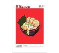 Stampa da Parete Il Ramen, Ricetta Piatto Tipico Giapponese, Idea Regalo Speciale, Arredamento Casa Salotto Ufficio Cucina, Poster in carta glossy premium ((A3) 29,7 x 42 cm)