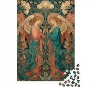 Stampa d'arte vintage di simmetria angeli 38x26cm/1000pcs Puzzle Adatto Per Adulti E Folla Dai 14 Anni in Su