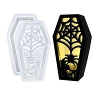 Stampa Decorativa a Forma di Bara | Stampo Per Paralume Spettrale Per Resina - Creazione Artigianale di Paralumi Halloween per Decorare Studio Bagno Libreria Soggiorno Ingresso e Tavolo da Pranzo