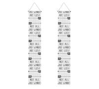 Stampa decorativa con scritta in lingua inglese "Not All Who Wander Are Lost" (lingua italiana non garantita)