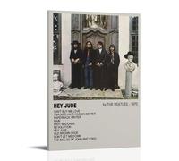 Stampa decorativa da parete moderna e ultra trasparente, motivo: The Beatles Hey Jude, decorazione artistica squisita, adatta per ufficio, soggiorno e stanza, stile cornice, 60 x 90 cm
