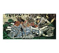 Stampa decorativa su tela arrotolata - Donna sulle rive della Senna, dopo Courbet [1950] - 76 x 101 cm | Riproduzione di colori vivaci | Arte decorativa durevole e duratura
