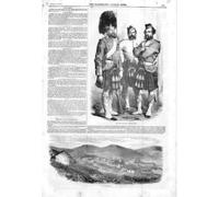 Stampa degli Abitanti Degli Altipiani Scozzesi 1857 del Reggimento delle Uniformi ventitreesima