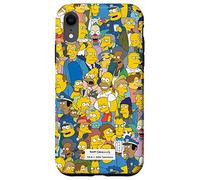 Stampa dei personaggi di The Simpsons Springfield Custodia per iPhone XR