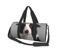 Stampa del cane Border Collie, Borsone da viaggio di grande capacità Borsa rotonda Borsa da viaggio sportiva Borsa da viaggio Borsa da fitness