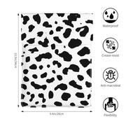 Stampa del cane dalmata con macchie nere, Custodia per laptop in pelle PU, borsa per notebook, custodia per laptop, custodia per tablet