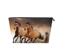 Stampa del cavallo in corsa, Borsa da toilette Borsa per trucco Borsa per cosmetici Borsa da toilette da viaggio portatile