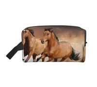 Stampa del cavallo in corsa, Borsa per il trucco Borsa per cosmetici Borsa da viaggio portatile da viaggio Borsa per trucco Organizer