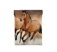 Stampa del cavallo in corsa, Spremere il portafoglio superiore da donna Borsa portaoggetti Piccola portamonete Portamonete