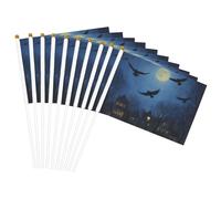 Stampa del cielo notturno Palmare Bandiera Pole Bandiere portatili Decor Eventi Versatile Uso Gruppo Attività