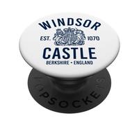 Stampa della Marina di Windsor Castle Est. 1070 Berkshire England PopSockets PopGrip Adesivo