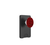 Stampa della pelle del ghepardo del leopardo nero e rosso del modello leopardo PopSockets PopWallet per MagSafe