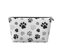 Stampa della zampa del cane, Borsa da toilette Borsa per trucco Borsa per cosmetici Borsa da toilette da viaggio portatile