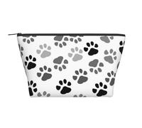 Stampa della zampa del cane, Borsa da toilette Borsa per trucco Borsa per cosmetici Borsa da toilette da viaggio portatile
