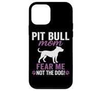 Stampa della zampa di Pit Bull Mom Fear Me Not The Dog Custodia per iPhone 12 mini