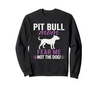 Stampa della zampa di Pit Bull Mom Fear Me Not The Dog Felpa