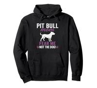 Stampa della zampa di Pit Bull Mom Fear Me Not The Dog Felpa con Cappuccio