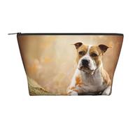 Stampa dell'American Staffordshire Terrier, Borsa da toilette Borsa per trucco Borsa per cosmetici Borsa da toilette da viaggio portatile