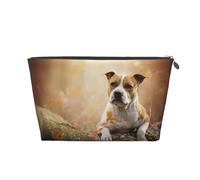Stampa dell'American Staffordshire Terrier, Borsa da toilette Borsa per trucco Borsa per cosmetici Borsa da toilette da viaggio portatile