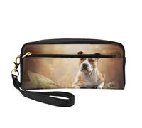 Stampa dell'American Staffordshire Terrier, Borsa per il trucco Borsa per cosmetici Borsa da viaggio portatile da toilette Astuccio in pelle per donne e ragazze
