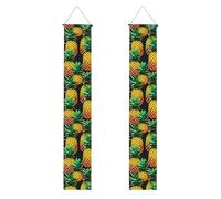 Stampa di ananas con frutta tropicale comoda per la cura dello stoccaggio Banner Design dello sfondo specificamente forniture per celebrazioni