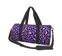 Stampa di animali leopardo rosa viola neon, Borsone da viaggio di grande capacità Borsa rotonda Borsa da viaggio sportiva Borsa da viaggio Borsa da fitness