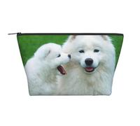 Stampa di cani bianchi, Borsa da toilette Borsa per trucco Borsa per cosmetici Borsa da toilette da viaggio portatile