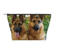 Stampa di cani da pastore tedesco, Borsa da toilette Borsa per trucco Borsa per cosmetici Borsa da toilette da viaggio portatile