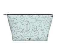 Stampa di chimica stampata, Borsa da toilette Borsa per trucco Borsa per cosmetici Borsa da toilette da viaggio portatile
