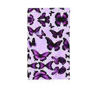 Stampa di farfalle viola per esterni, bandiera decorativa per tutte le stagioni, modello su un solo lato, per cortile, portico e patio