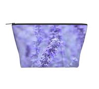 Stampa di fiori colorati lavanda viola, Borsa da toilette Borsa per trucco Borsa per cosmetici Borsa da toilette da viaggio portatile