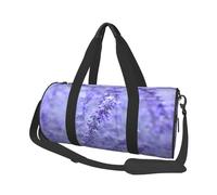 Stampa di fiori colorati lavanda viola, Borsone da viaggio di grande capacità Borsa rotonda Borsa da viaggio sportiva Borsa da viaggio Borsa da fitness