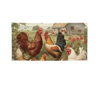 Stampa di galline e fattoria Banner per interni ed esterni Bandiera per feste e cartelli Poster personalizzato Sfondo fotografico sfondo per affari, laurea, matrimonio, eventi, decorazione, medio