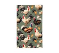 Stampa di galline e gallo stampa decorativa per esterni per tutte le stagioni modello su un solo lato cortile portico patio