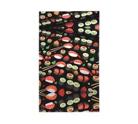 Stampa di gamberetti sushi giapponesi per esterni, bandiera decorativa per tutte le stagioni, modello su un solo lato, per cortile, portico, patio