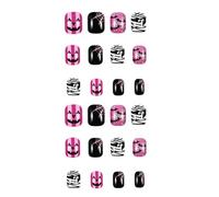 Stampa di Halloween sulle unghie,Unghie di Halloween,Chiodi di ragnatela | Pressa di paillettes corte su unghie mamma e Halloween unghie finte colla sulle unghie per la d