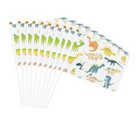 Stampa di immagini di dinosauri dei cartoni animati, bandiera leggera palmare bandiere fronte-retro bandiere per feste parata decorazione per la casa celebra