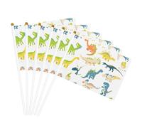 Stampa di immagini di dinosauri dei cartoni animati, bandiera leggera palmare bandiere fronte-retro bandiere per feste parata decorazione per la casa celebra